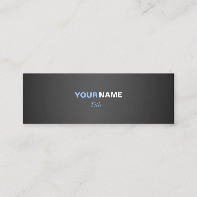 Two Colours Mini Business Card (Front)