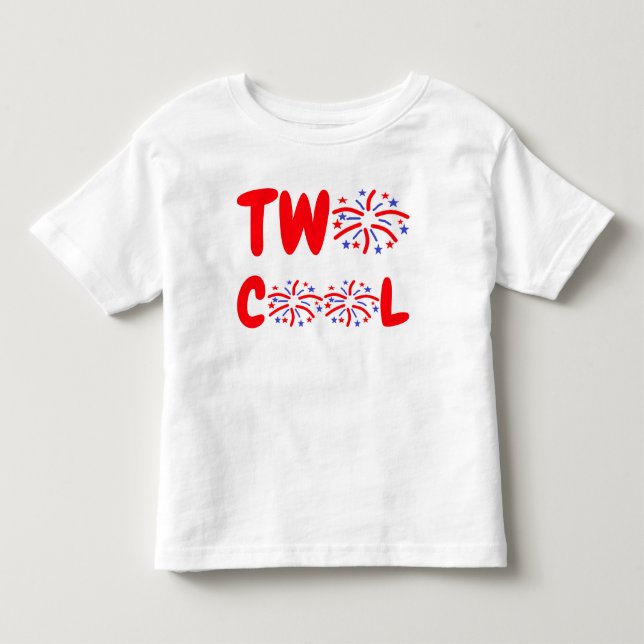 Two Cool 2nd Birthday Toddler T-shirt (Front)