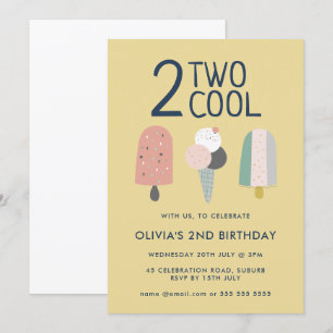 Two Cool Birthday Invite
