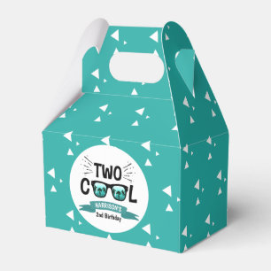 Two Cool Boys 2nd Birthday Favor Box