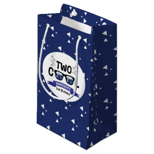 Two Cool Boys 2nd Birthday Party Small Gift Bag