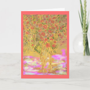Two Cool Camellias peace on earth Holiday Card