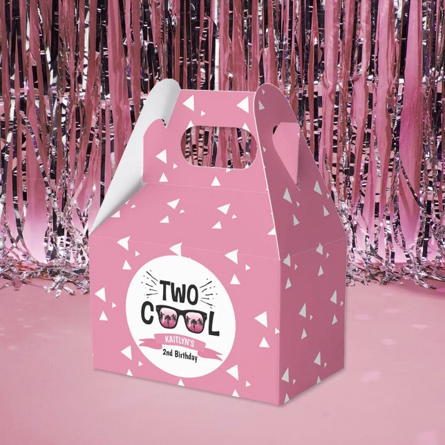 Two Cool Girls 2nd Birthday Favor Box (Creator Uploaded)