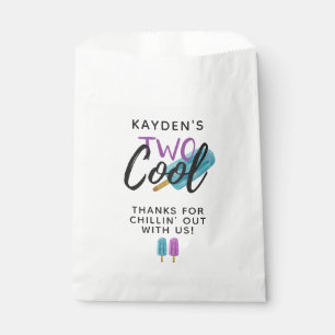 TWO COOL Kid's 2nd Birthday Summer Ice Pop Party Favour Bag