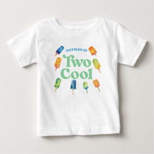 Two Cool Popsicle Birthday Baby T-Shirt