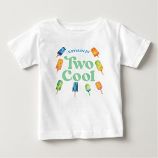 Two Cool Popsicle Birthday Baby T-Shirt