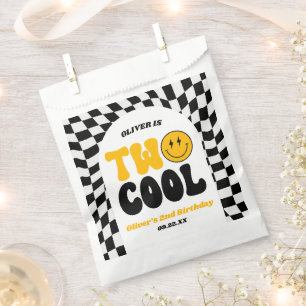 Two Cool Retro Arch Second 2nd Birthday Party Favour Bag