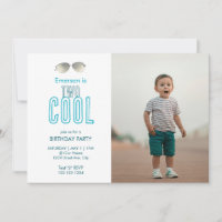 Two Cool Second Birthday Invitation