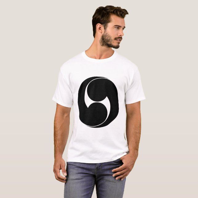 Two counterclockwise swirls (Jinuki) T-Shirt (Front Full)