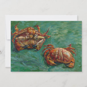 Two Crabs by Vincent van Gogh Invitation