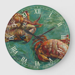 Two Crabs by Vincent van Gogh Large Clock