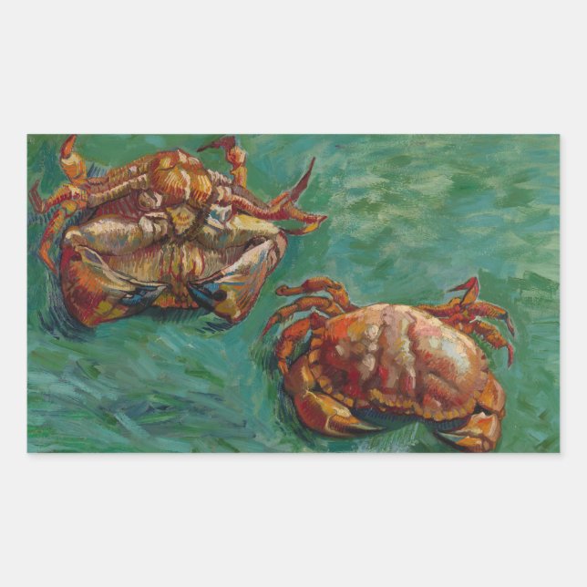 Two Crabs by Vincent van Gogh Sticker (Front)