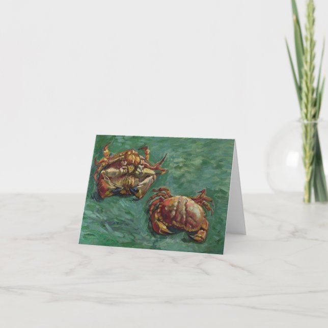 Two Crabs (F606) Van Gogh Fine Art Card (Front)