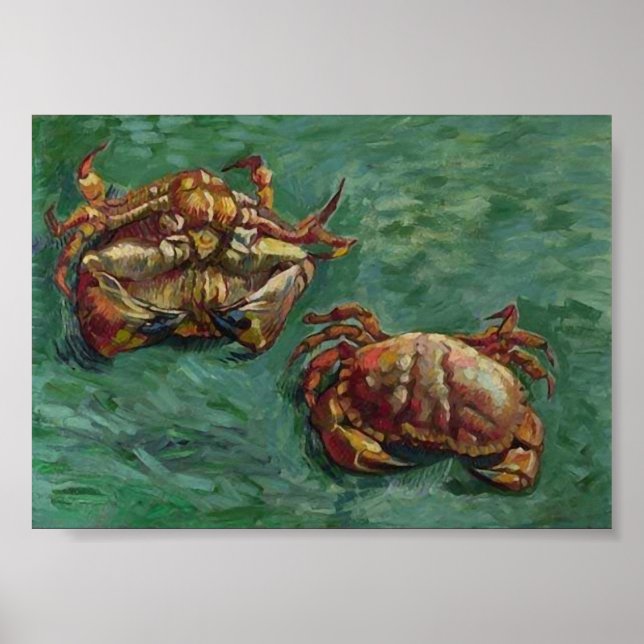 Two Crabs (F606) Van Gogh Fine Art Poster (Front)