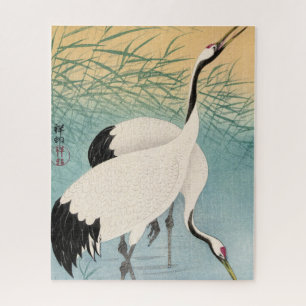 Two Cranes by Ohara Koson Jigsaw Puzzle