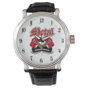 Two crossed guitars watch