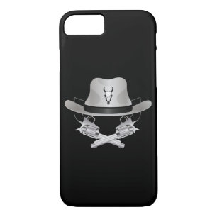 Two crossed guns and hat Case-Mate iPhone case