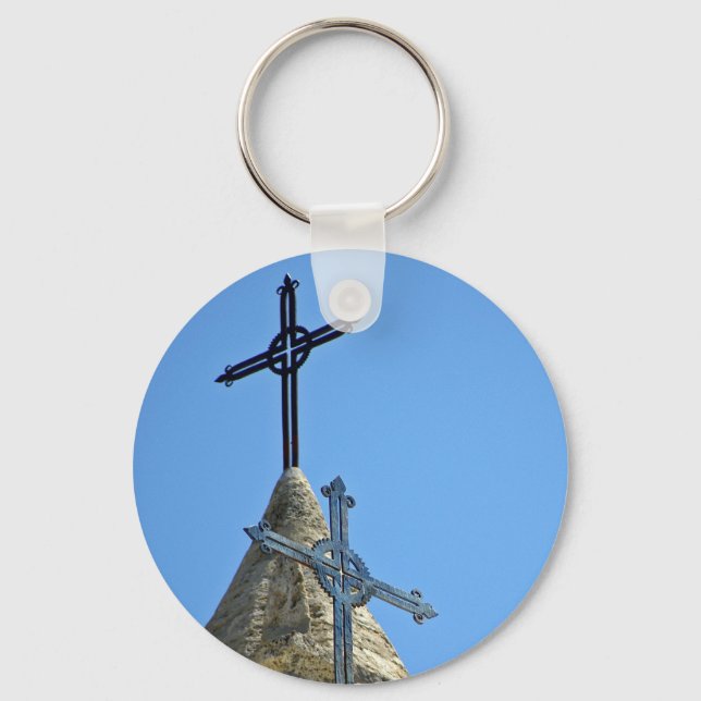 Two crosses keychain (Front)