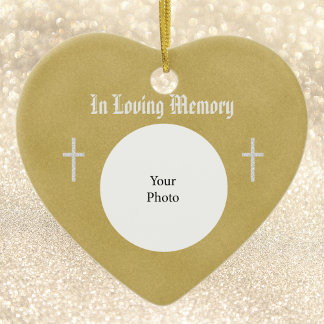 Two Crosses Memorial Christmas Ornament