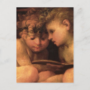 Two Curly Haired Angels postcard