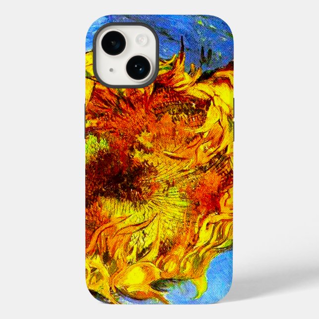 Two Cut Sunflowers Van Gogh Case-Mate iPhone Case (Back)
