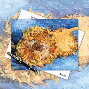 Two Cut Sunflowers Vincent van Gogh Postcard