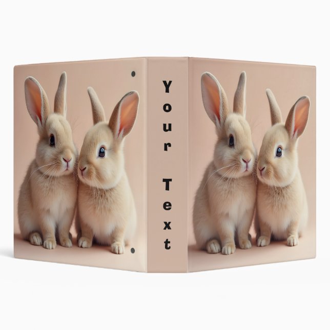 Two Cute Bunnies Binder (Background)