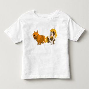 Two Cute Cartoon Ponies Children T-shirt