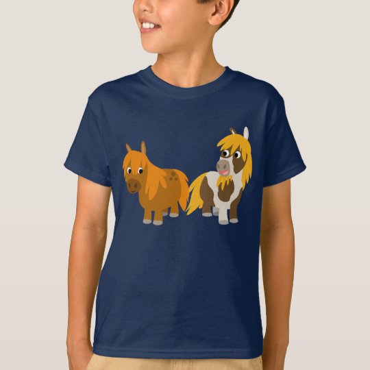 Two Cute Cartoon Ponies Kids T-shirt