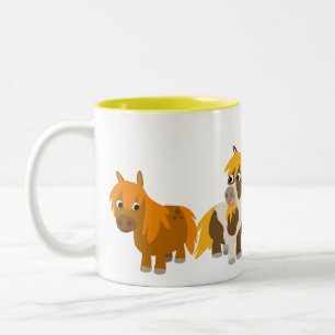 Two Cute Cartoon Ponies Mug