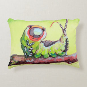 Two Cute Caterpillars Double Sided Decorative Pillow