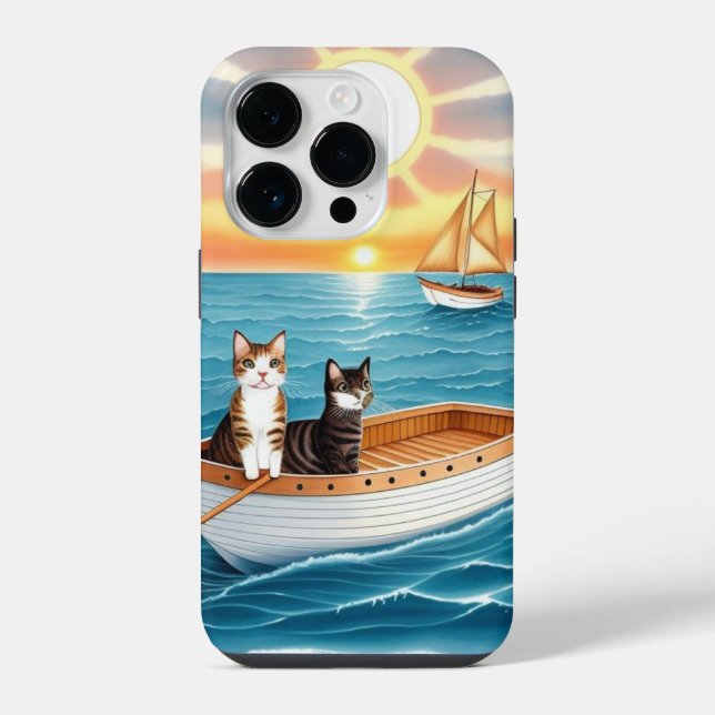 Two Cute Cats  iPhone Case (Back)