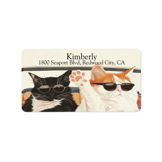 Two Cute Cats  Label (Front)