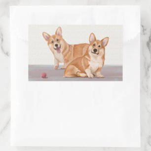 Two Cute Corgis Sticker