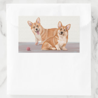 Two Cute Corgis Sticker