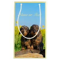 Two Cute Dachshund Dogs Dackel Photo  Personalized