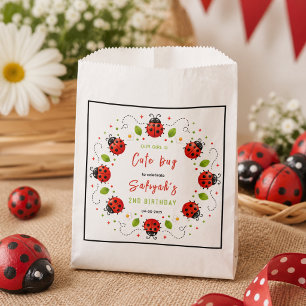 Two Cute Ladybug 2nd Birthday Party for Kids Favour Bag