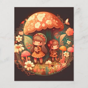 Two cute little girls elves