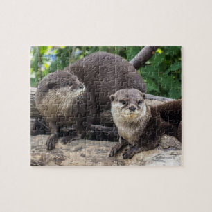 Two Cute Otters   Otter Jigsaw Puzzle