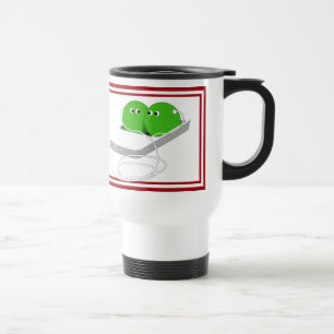 Two Cute Peas in a Pod Travel Mug