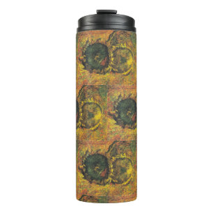 Two cutted sunflowers by Vincent van Gogh Thermal Tumbler