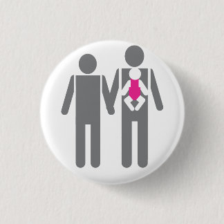Two Dads and a Daughter 1 Inch Round Button