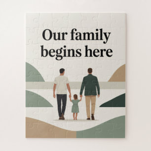 Two dads baby shower  jigsaw puzzle