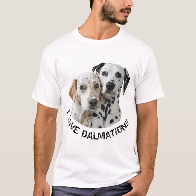 Two Dalmation Dogs  T-Shirt (Front)