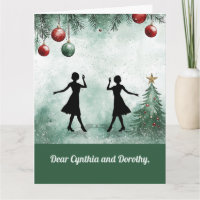 Two Dance Teachers Twirling Thankful Christmas