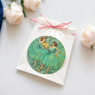 Two Dancers, Degas Art Classic Round Sticker