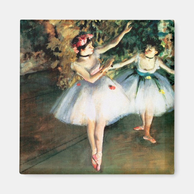 Two Dancers on a Stage by Degas Magnet (Front)