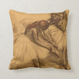 Two Dancers Throw Pillow