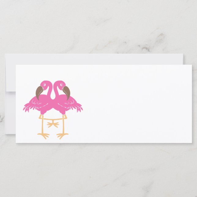 Two dancing flamingos (Front)