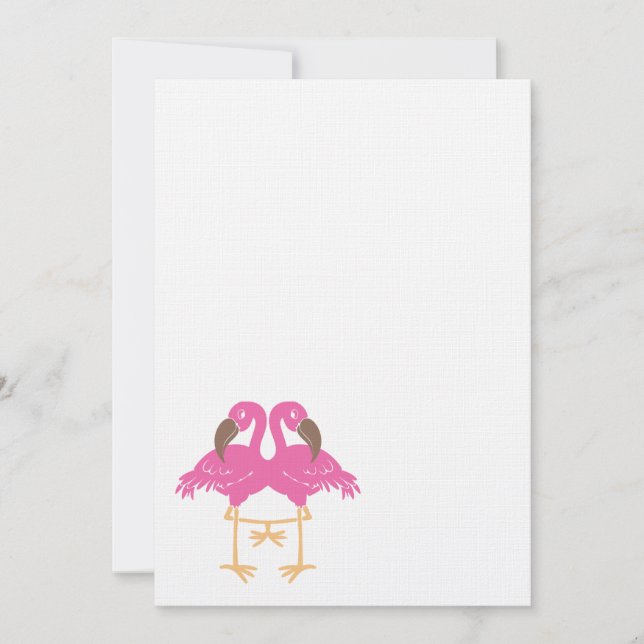 Two dancing flamingos (Front)